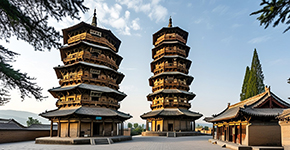 晋祠 -五台山-平遥古城-乔家大院双