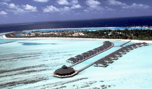 马尔代夫天堂岛水上屋图片图片