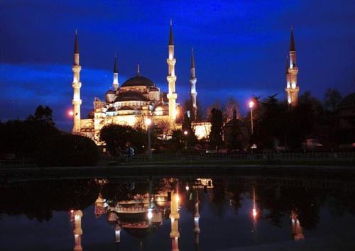土耳其蓝色清真寺图片