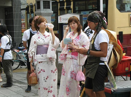 实拍：日本和服美女图片图片