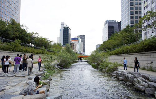 韩国首尔清溪川图片图片