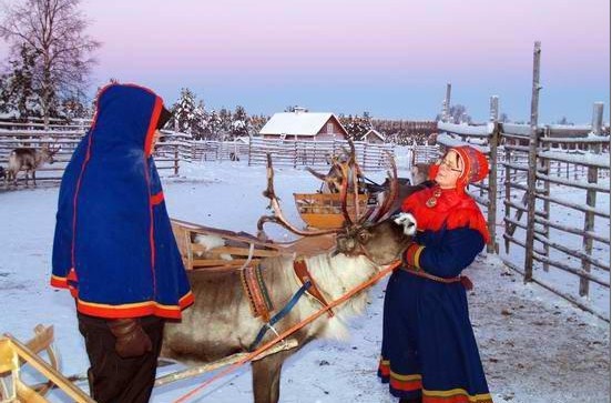 芬兰极地土著的萨米文化图片