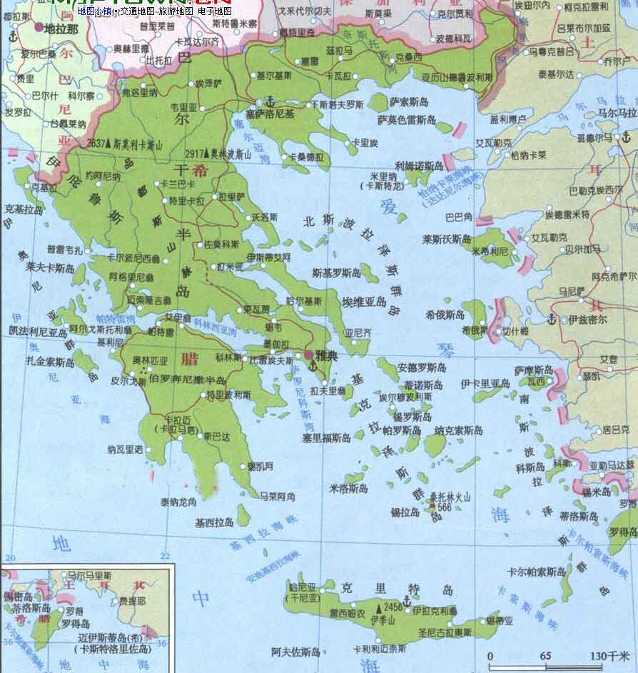古希腊高清地图